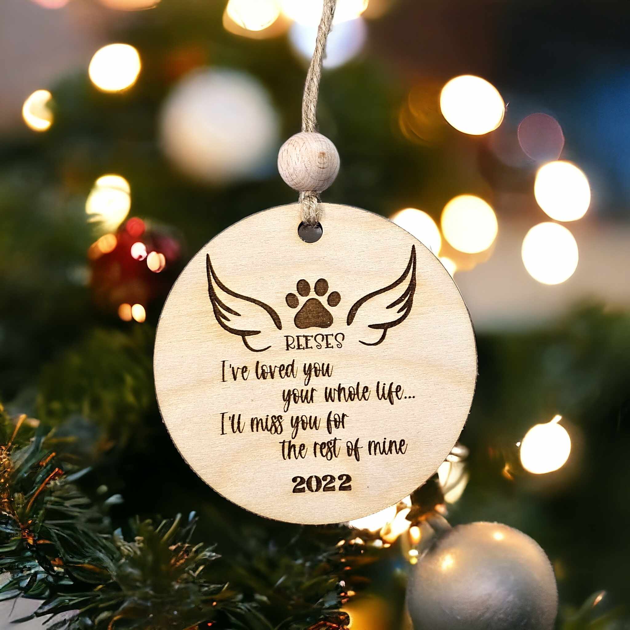 Memorial Miss You Pet Ornament